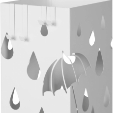 Stojan na dáždniky Susan, 49 cm, biela - 5