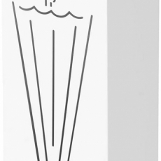 Stojan na deštníky Alfréd, 49 cm, bílá - 1