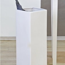 Stojan na deštníky keramický Straight, 60 cm, bílá - 1