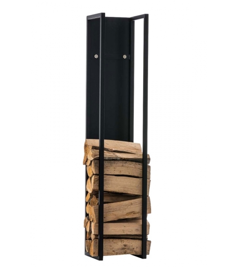 Stojan na drevo Gnister, 100 cm, matná čierna