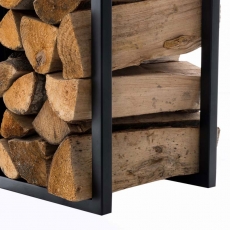 Stojan na drevo Gnister, 180 cm, matná čierna - 6