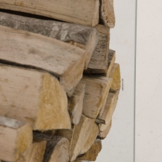 Stojan na dřevo Gunar, 75x40 cm, čiré sklo - 4