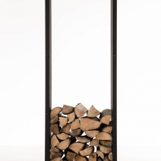 Stojan na drevo John, 150 cm, matná čierna - 4