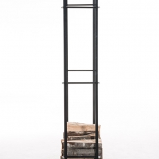Stojan na dřevo Karin, 100x150 cm, černá - 2