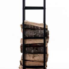 Stojan na dřevo Karin, 40x100 cm, černá - 3
