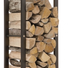 Stojan na drevo Karin, 40x100 cm, matná čierna - 1