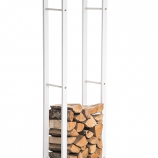 Stojan na drevo Karin, 40x150 cm, matná biela - 1