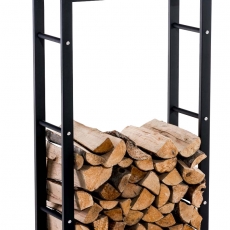 Stojan na drevo Karin, 80x100 cm, matná čierna - 1