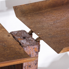 Stojan na drevo Madera, 25x60x150 cm, hrdza - 4