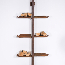 Stojan na dřevo Madera, 25x60x150 cm, rez - 2