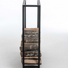 Stojan na dřevo s kolečky Hatta, 100x150 cm, černá - 3