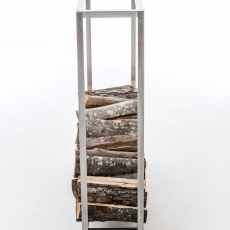 Stojan na dřevo s kolečky Hatta, 100x150 cm, nerez - 3