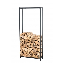 Stojan na drevo Skog, 125x45 cm, matná čierna