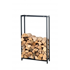 Stojan na drevo Skog, 175x145 cm, matná čierna