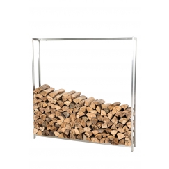 Stojan na drevo Skog, 175x170 cm, nerez