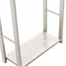 Stojan na dřevo Snow, 100x40x25m, stříbrná - 6