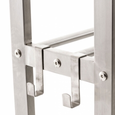 Stojan na dřevo Snow, 100x40x25m, stříbrná - 7