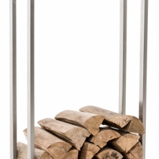 Stojan na dřevo Snow, 100x60x25, stříbrná - 1