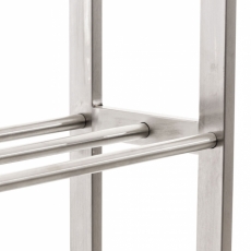 Stojan na dřevo Snow, 100x80x25, stříbrná - 6