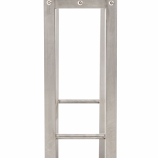 Stojan na drevo Snow, 100x80x25m, strieborná - 4