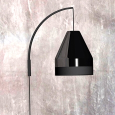 Stojan na nástennú lampu Wall it, 39 cm, čierna - 2