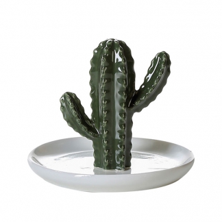 Stojan na šperky Mexico, 12 cm, zelená/biela