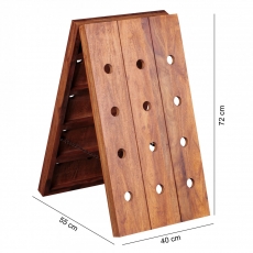 Stojan na víno Mumbai, 72 cm, masiv Sheesham - 3