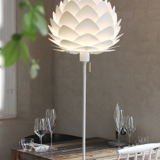 Stojan pro stojací lampu VITA Champagne, 140 cm, bílá - 2