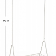 Stojanový věšák Gilis, 173 cm, bílá - 4