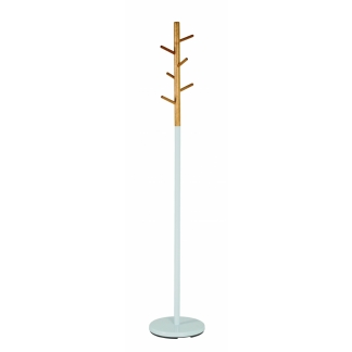 Stojanový vešiak Dylan, 175 cm, biela/bambus