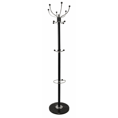 Stojanový vešiak Ópium, 177 cm, čierna