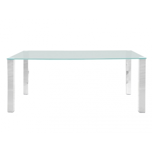 Stôl so sklenenou doskou Canton 180 cm, číre sklo - 1