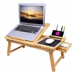 Stolek na notebook Henry II., 55 cm, bambus