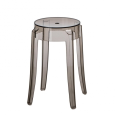Stolička Andan, 39 cm, transparentná sivá - 1