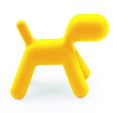Stolička pro děti Pejsek, 70 cm, žlutá - 1