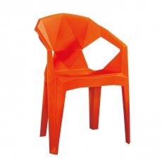Stolička s opierkami Sissa, oranžová - 2