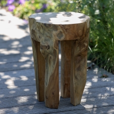 Stolička z teakového dřeva Hocker, 40 cm - 1