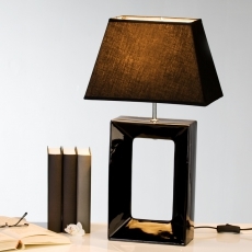Stolná lampa Angus 56 cm biela - 2