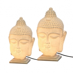 Stolná lampa Budha hlava, 48 cm