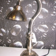 Stolná lampa Crawford, 47 cm, nikel - 2