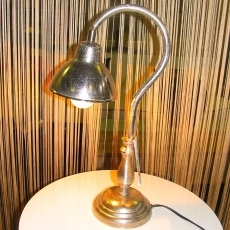 Stolná lampa Crawford, 47 cm, nikel - 4
