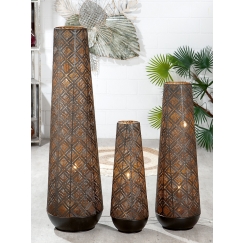 Stolná lampa Eleanor, 57 cm, čierna / zlatá