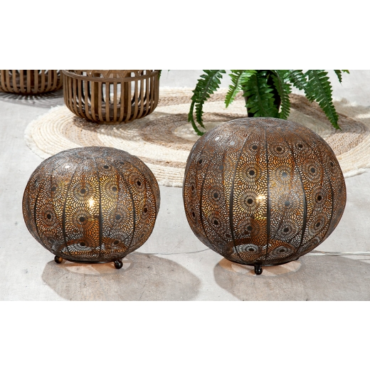 Stolná lampa Elisha, 31,5 cm, čierna / zlatá - 1