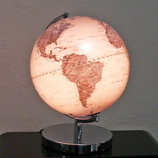 Stolná lampa Globus na kovovom podstavci, 25 cm - 1