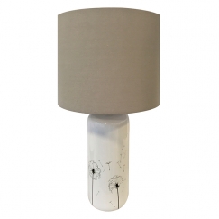 Stolná lampa keramická Púpavy, 58 cm