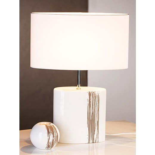 Stolná lampa keramická Stripes, 64 cm - 1