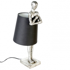 Stolná lampa Lampard, 58 cm, čierna - 1