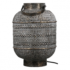 Stolná lampa Lenera, 39 cm, šedá - 4