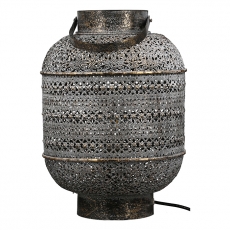 Stolná lampa Lenera, 45 cm, šedá - 4