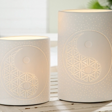 Stolná lampa Yinyang, biela - 1